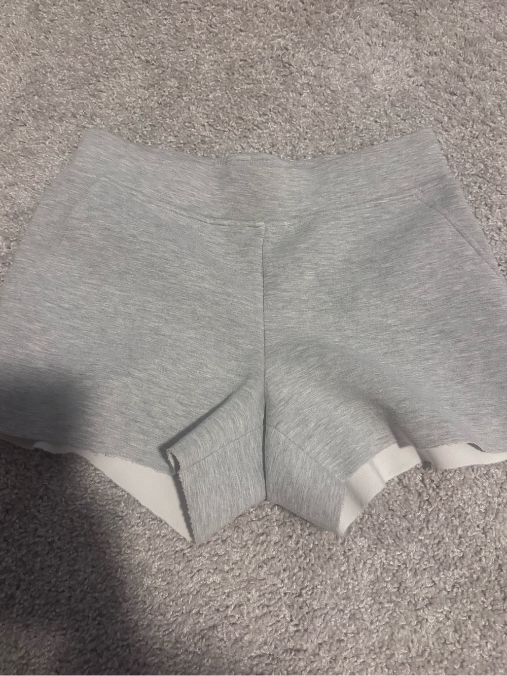 DKNY Light Gray Athletic Shorts with Soft Stretch Waistband